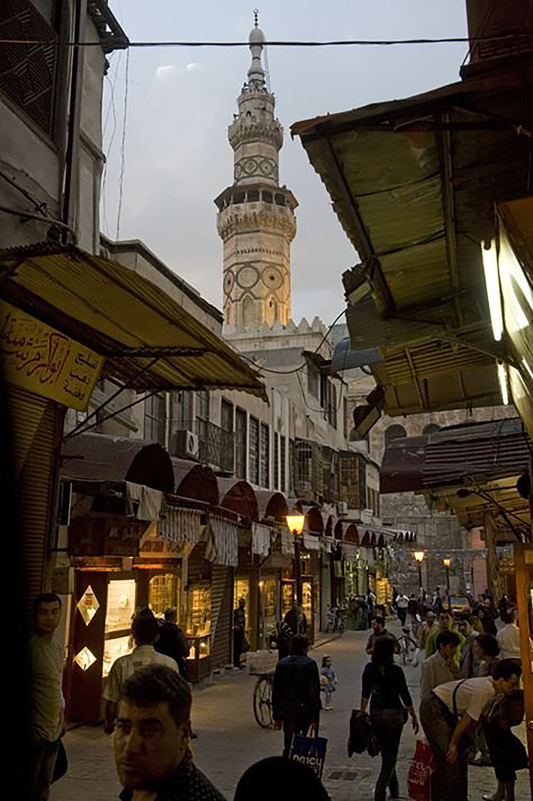 Image of a City Market at night