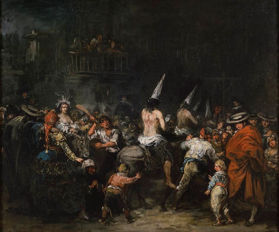 painting by Eugenio Lucas Velázquez (1817-1870)