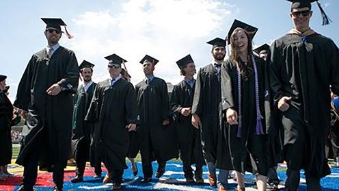 A group of graduating KU Students 
