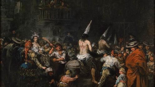 painting by Eugenio Lucas Velázquez (1817-1870)